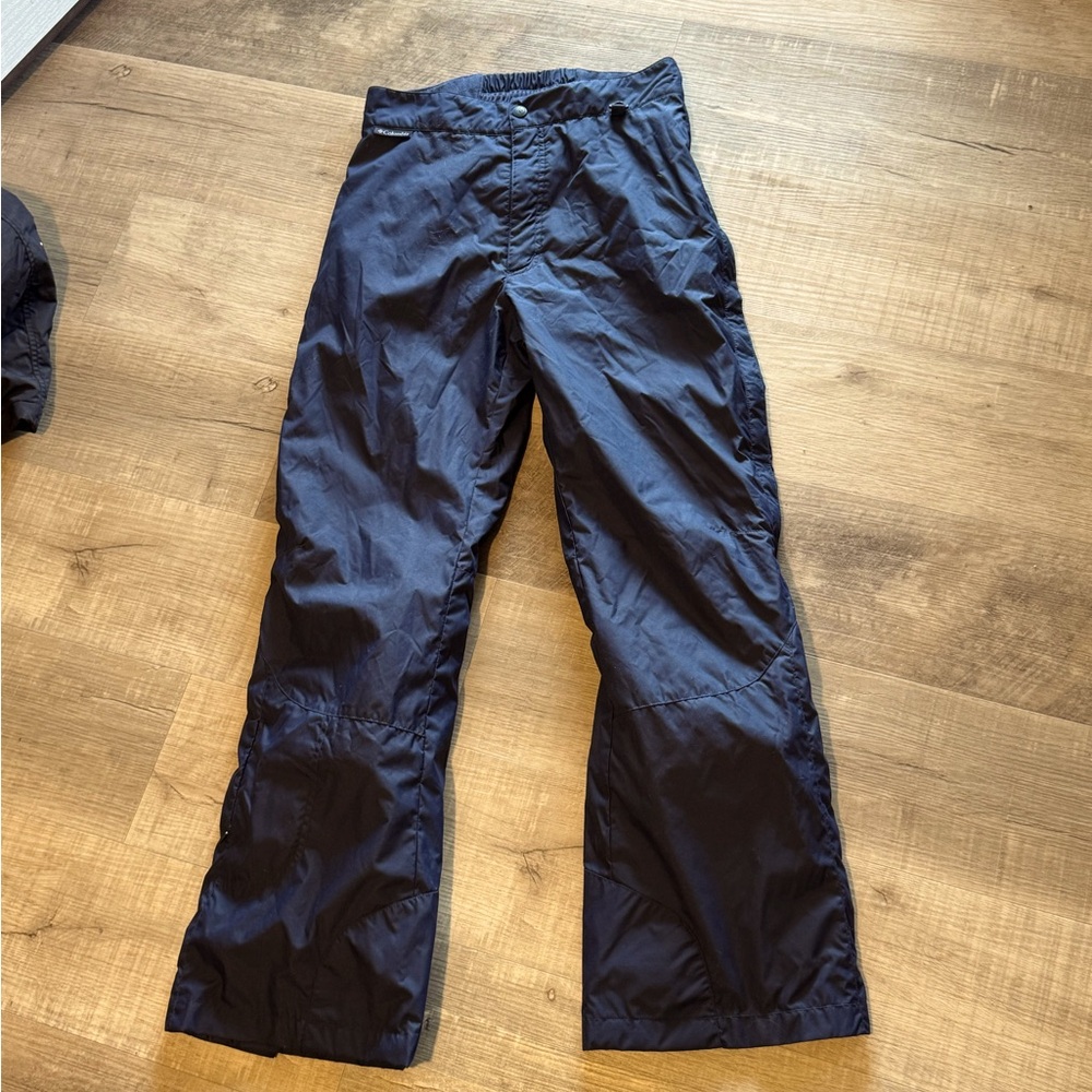 Columbia M women’s outdoors navy blue ski snow-winter adjustable waterproof pant - Picture 3 of 11
